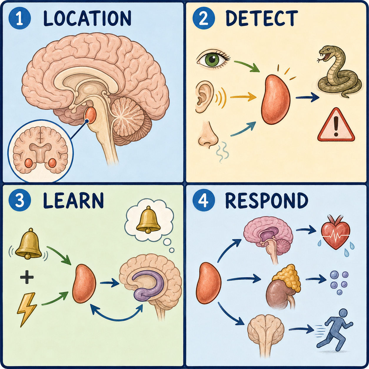 Amygdala: Location, Function, and Anatomy